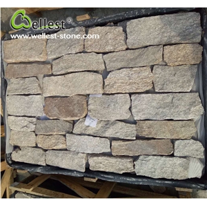 Natural Stone Beige Color Exterior Wall Cladding Loose Stone