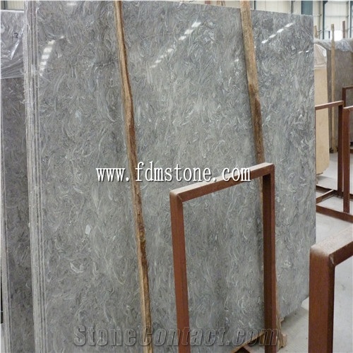 Grey Marble with Golden Line Tiles,China Grey Marble Coloured Grey / Sunny Grey Marble Flooring 24x24 Tiles,Carrara Grey and Grey Carrara