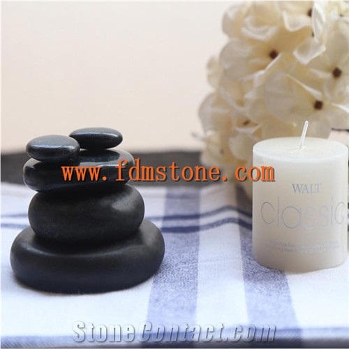 Hot Stone Black Marble Massage Set