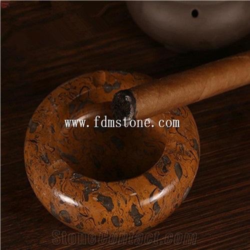 Wholesale Factory Price Onyx Stone Ashtray for Sale Polished Onyx Block for Craft