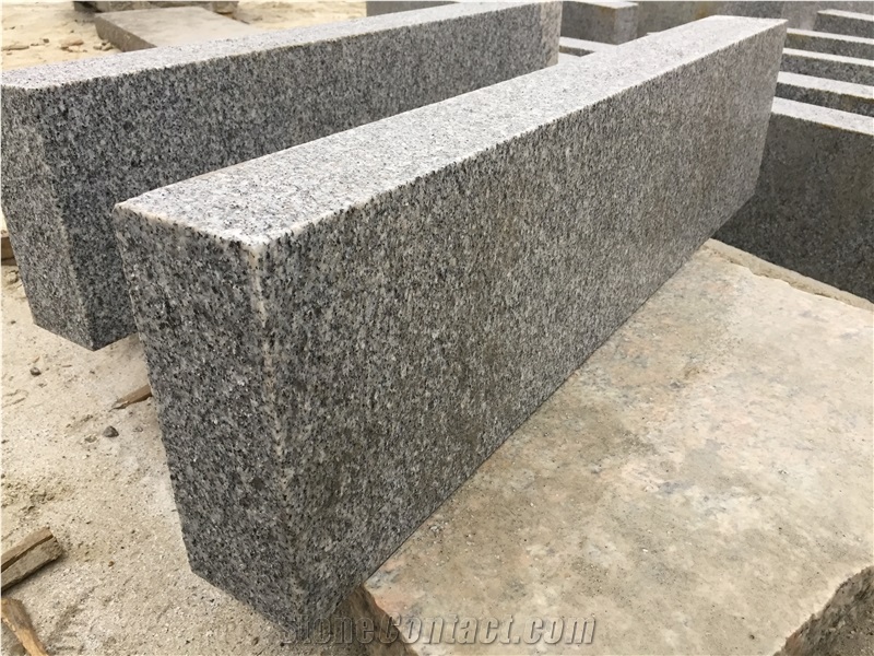 Cheaper Silver Grey G426 Granite Palisades Flamed 12x12x100 cm 10x25x100 cm