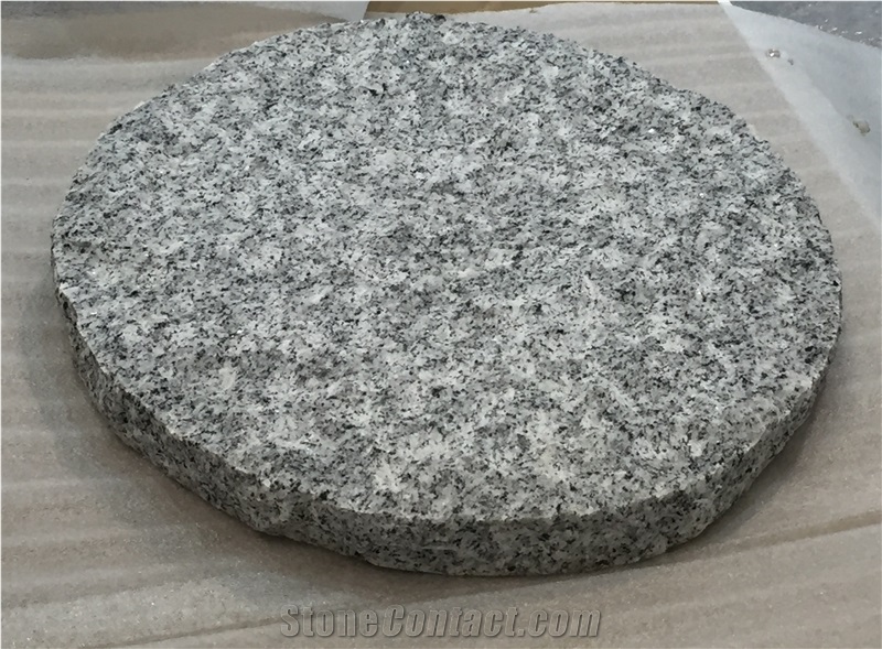 Round Stone Pavers Landscape Gry Cheap Pineappled Bush Hammered