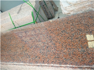 Cenxi Red, G562, China Maple Red Granite, Polished Slab at Sale, Good Material Of Stars and Risers