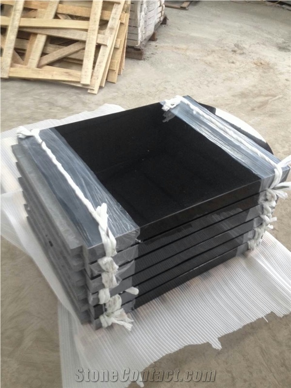 China Absolute Black Granite, Shanxi Black Tiles for Covering Wall, Quality Aa Grade