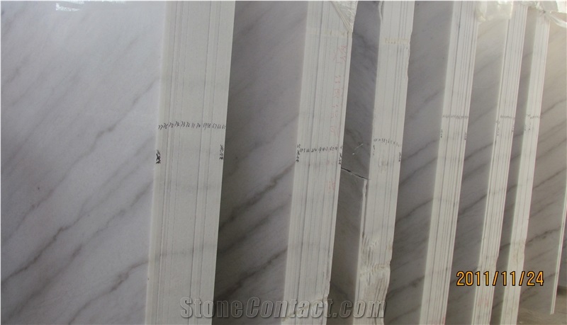 Guangxi White Marble Blocks & Slabs, China White Marble