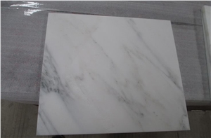 Oriental White Marble Tile & Slab, China White Marble Thin Tile, China Carrara White Marble Tile, Grey Veins White Marble Tile