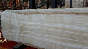 White Wood Grain Onyx Slabs & Tiles,Jade Slab and Tile,White Beige Wood Vein Onyx