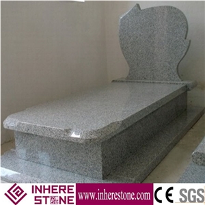 Poland Design G603 Granite Tombstone, White Granite Monument Design,Crystal White Granite Gravestone
