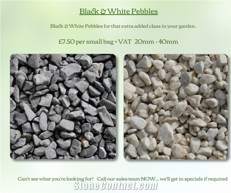 Black & White Pebbles