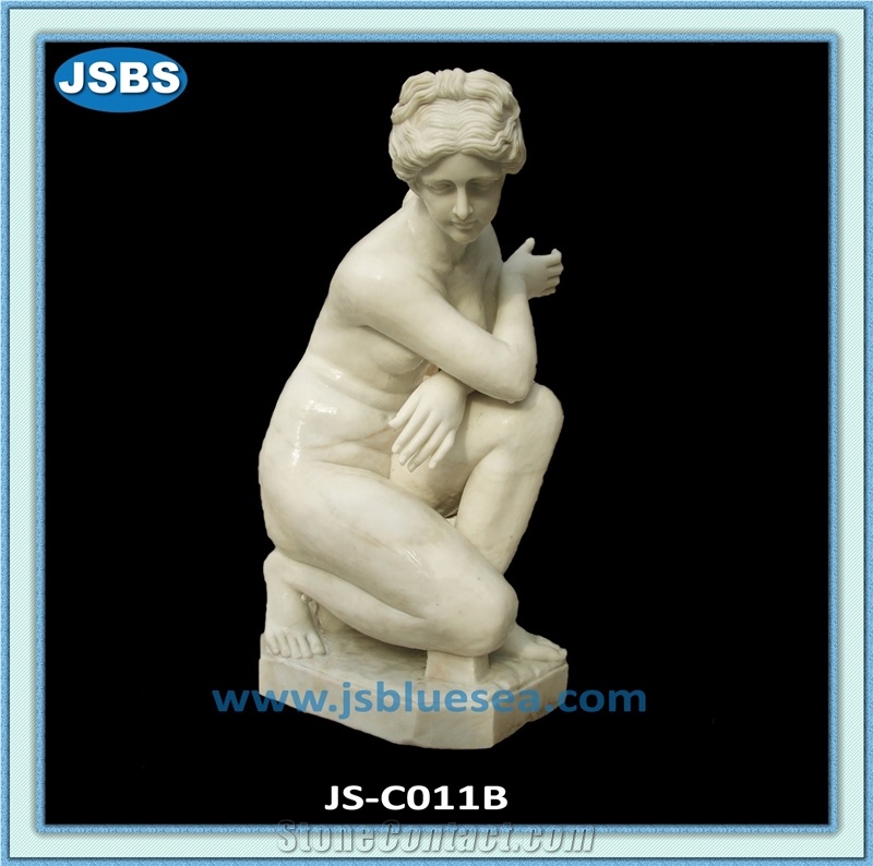 China Marble Lady Sculpture, Coral Red Marble Sculpture & Statue