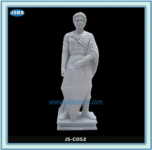Decorative Garden White Marble Stone Statue, Human Sculptures