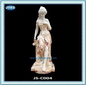 Marble Four Seasons Figures, Hunan White Marble Sculpture & Statue