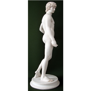 China Pure White Marble Western Style Human Design Sculptures Interior Garden Handcarved Sculptures