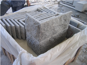 G603 China Binaco Sardo Sesame White Granite Mushroom Stone Wall Caldding Exterior Stone
