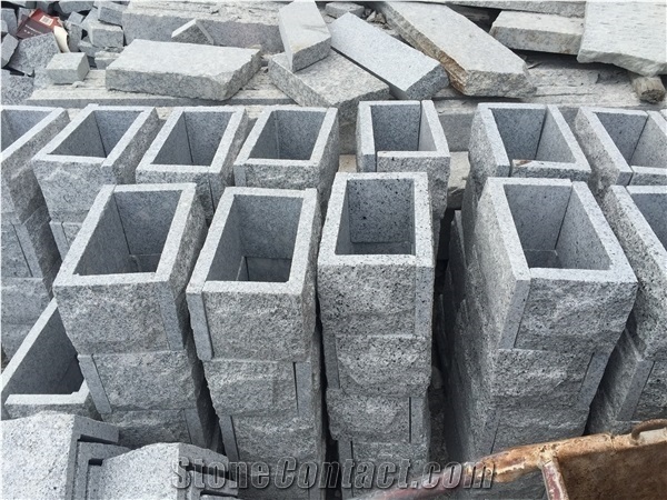 G603 China Grey Bianco Sardo Granite Mushroom Stone for Wall Cladding Corner Stone Exterior Building Project