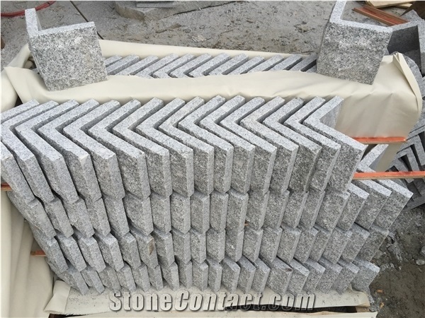 G603 China Grey Bianco Sardo Granite Mushroom Stone for Wall Cladding Exterior Stone Corner Stone
