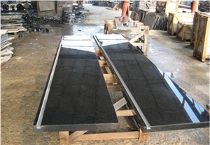 G684 Black Basalt Polished Steps,Stairs Interior Stone Staircases