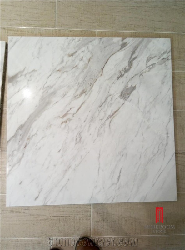 32"X32" Volakas Marble Laminate Sheet, Thin Laminated Panels