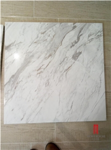 32"X32" Volakas Marble Laminate Sheet, Thin Laminated Panels