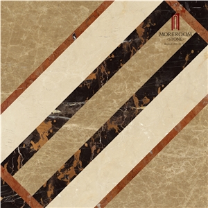 Black Marble and Red Marble Floor Tile Composite Marble Tile 600x600 Cheap Marble Tile