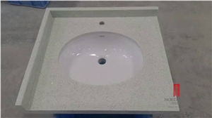 Customize Quartz Stone Countertop, Blue Quartz Kitchen Countertops