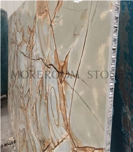Green Marble Honeycomb for Wall, Marble Honeycomb Panels