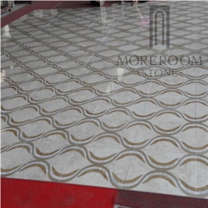 New Design Lantern Pattern Composite Marble Tile Marble Tile Lowes Polished Marble Waterjet Laminate Tile