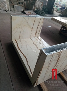 Thin Marble with Alumnium Honeycomb Panel Backing Marble Kitchen Tops
