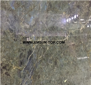 Blackish Green Semiprecious Stone Slab&Tile&Customized/Luxury Dark Green Semi-Precious Stone/Semi Precious Stone Slab for Wall Cladding&Flooring/Semi-Precious Stone Panel/Interior Decoration