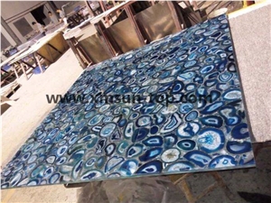 Blue Agate Semiprecious Stone Door Surround/Blue Semi Precious Stone Panels/Blue Semiprecious Door Arch/Natural Stone Door Frame/Stone Skirting Boards/Interior Decoration
