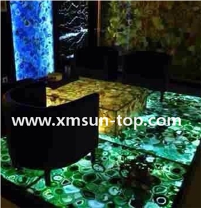 China Green Agate Semiprecious Stone Backlit Slabs&Tiles, Green Gemstone Flooring Tiles, Semiprecious Stone Panels, Interior Decoration Slabs, Light Transmitted Green Precious Slabs& Customized