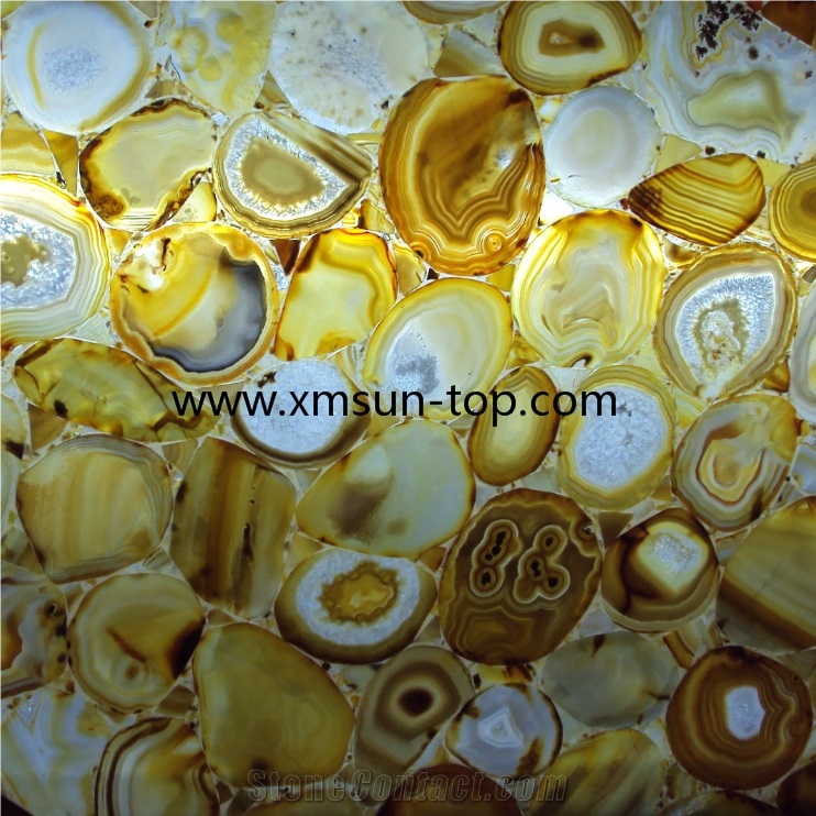 China Silk Yellow Agate Semiprecious Stone Slabs, Yellow Semi-Precious Stone Tiles, Golden Yellow Precious Stone Panels, Semi Precious Stone Slab, Beads Silk Yellow Agate Gemstone Slab,Luxury Material