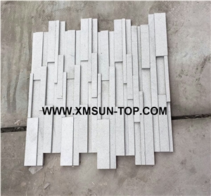 China White Sandstone Cultured Stone/Pure White Sandstone Culture Stone/ Natural Stone for Wall Cladding/Stacked Stone Veneer/Stone Wall Decor/Stone Panel for Wall Covering