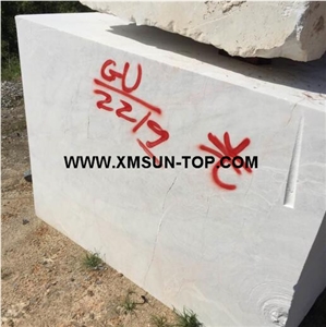 Crystal White Marble Block Own Quarry/New White Marble Stone/Snow White Marble Block/White Marble with Natural Ice Cracks