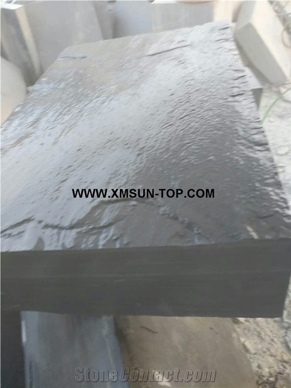 Dark Slate Tile(Thickness:10CM)/Chinese Slate Floor Tiles/China Slate Wall Tiles/Slate Stone Flooring/Slate Wall Covering/Natural Stone Tile/Tile for Wall Cladding/Exterior Decoration