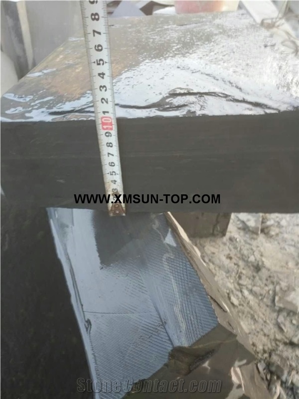 Dark Slate Tile(Thickness:10CM)/Chinese Slate Floor Tiles/China Slate Wall Tiles/Slate Stone Flooring/Slate Wall Covering/Natural Stone Tile/Tile for Wall Cladding/Exterior Decoration