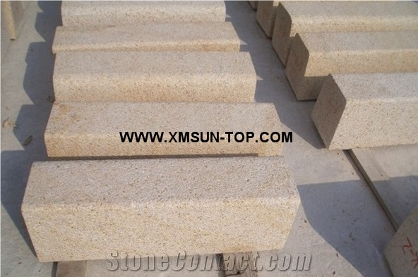 G682 Granite Steps/Desert Gold Granite Stair/Gold Leaf China Granite Stair Riser&Stair Treads/Golden Sand Granite Steps &Staircase