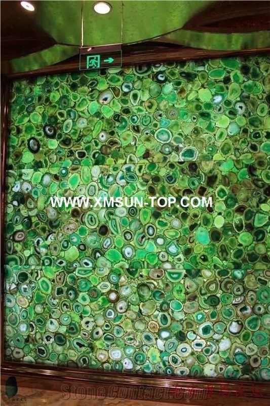 Green Semi-Precious Stone Interior Walling/Agate Walling/Multicolor Semi Precious Stone/Home Decoration/Building Stones