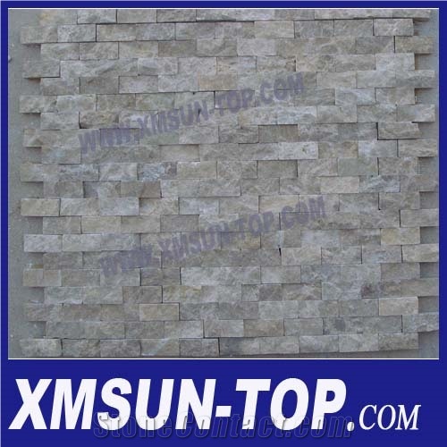 Light Yellow Square Mosaic/Natural Stone Mosaic/Linear Strips Wall Mosaic/Floor Mosaic/Interior Decoration/Customized Mosaic Tile/Mosaic Tile for Bathroom&Kitchen&Hotel Decoration  