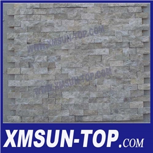 Light Yellow Square Mosaic/Natural Stone Mosaic/Linear Strips Wall Mosaic/Floor Mosaic/Interior Decoration/Customized Mosaic Tile/Mosaic Tile for Bathroom&Kitchen&Hotel Decoration  