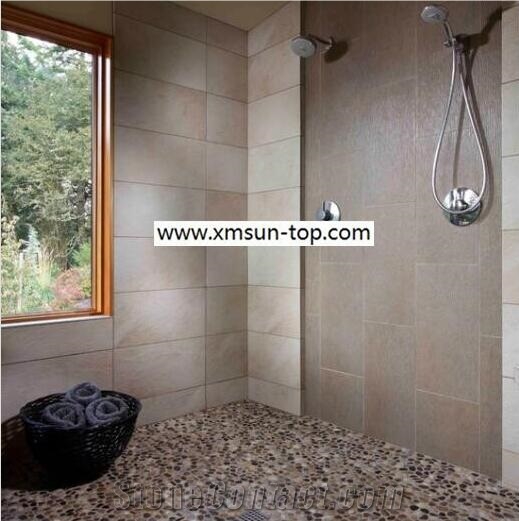Multicolor Pebble Mosaic Tile /Natural River Stone Mosaic for Flooring/Pebble Mosaic in Mesh/Pebble Mosaic Tile for Floor Covering/Pebble Mosaic for Bathroom/Interior Decoration/Natural Stone