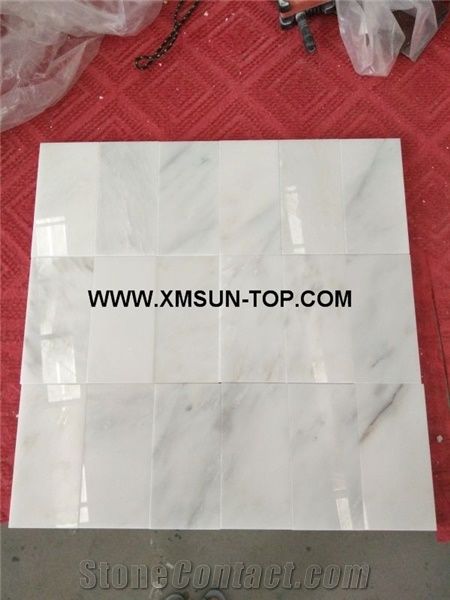 Polished China White Marble with Light Grey Veins/China Marble Tile&Cut to Size/Rectangle Stone Panel/Marble Floor Covering Tiles/Marble Wall Covering Tiles/Interior&Exterior Decoration/Natural Stone