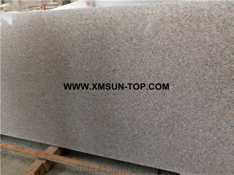 Polished G681 Granite Small Slabs&Strips/Xia Hong Granite Slabs for Flooring & Wall Covering/Sunset Red Granite Panel/Rosa Pesco Granite/Interior and Exterior Decoration