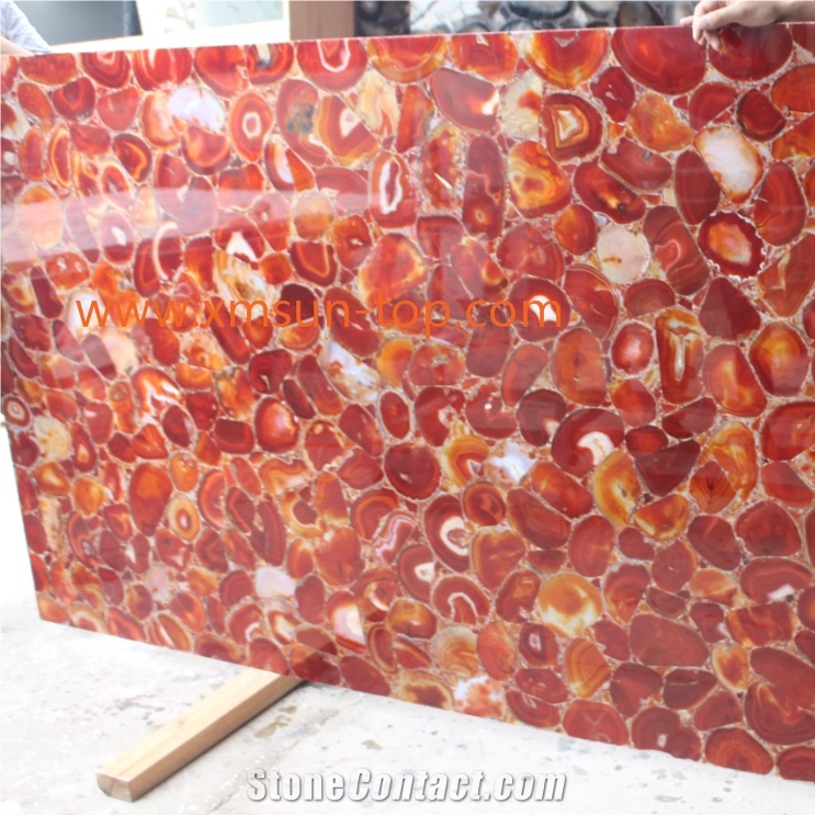 Red Agate Stone Slabs, Luxury Red Semiprecious Stone Slab&Tile, Decoration Semi Precious Wall & Floor Covering, Red Agate Gemstone, Agate Precious Stone Slabs&Customized, Red Gemstone Tiles