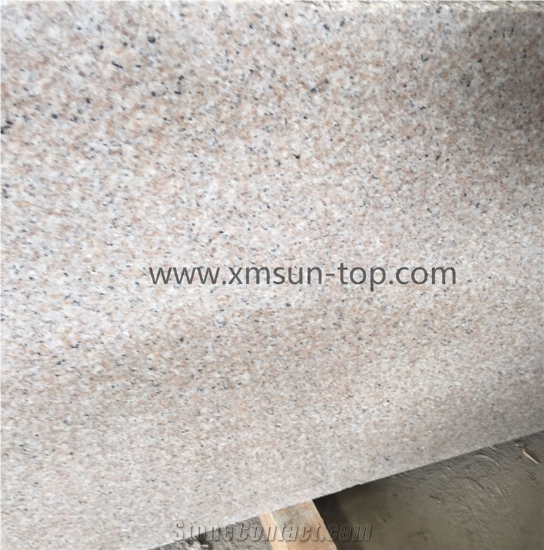 SUN TOP G681 Granite Slabs, Rose Pink Stone Panels for Wall Covering, Rosa Pesco Granite, Shrimp Red Small Slabs(Strips)&Tiles&Cut to Size