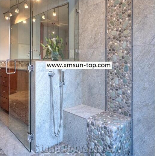 Tiger Skin Pebble Mosaic /Natural River Stone Mosaic/ Double Surface Cutted/ Ordinary Polished/ Tiles for Floor and Wall Covering/Bathroom Design /Interior&Exterior Decoration