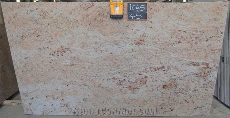 Ivory Brown Full Granite Slabs, 344x202x3