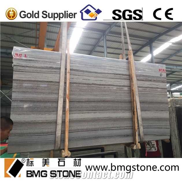 China Crystal Wood Grain Marble Slabs & Tiles
