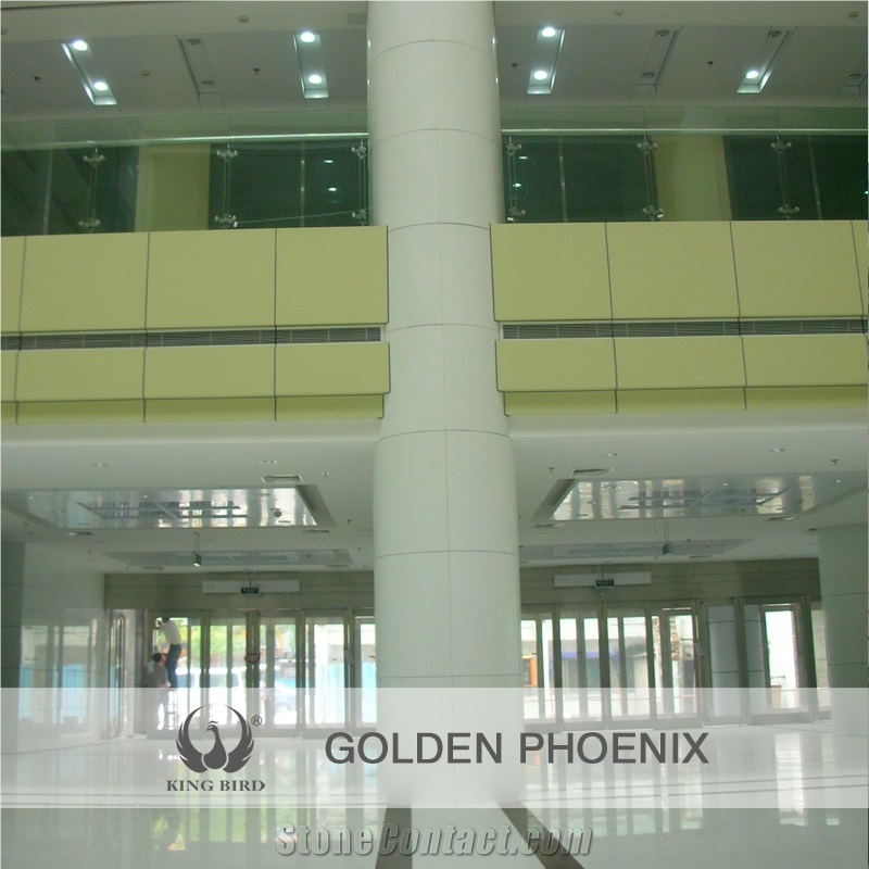 Indoor Hollow Columns/Polished Pure White Nano Crystal Stone Panels