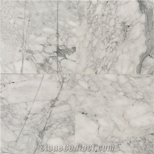 Marble Material Karoca White Tile and Slab, China White Marble